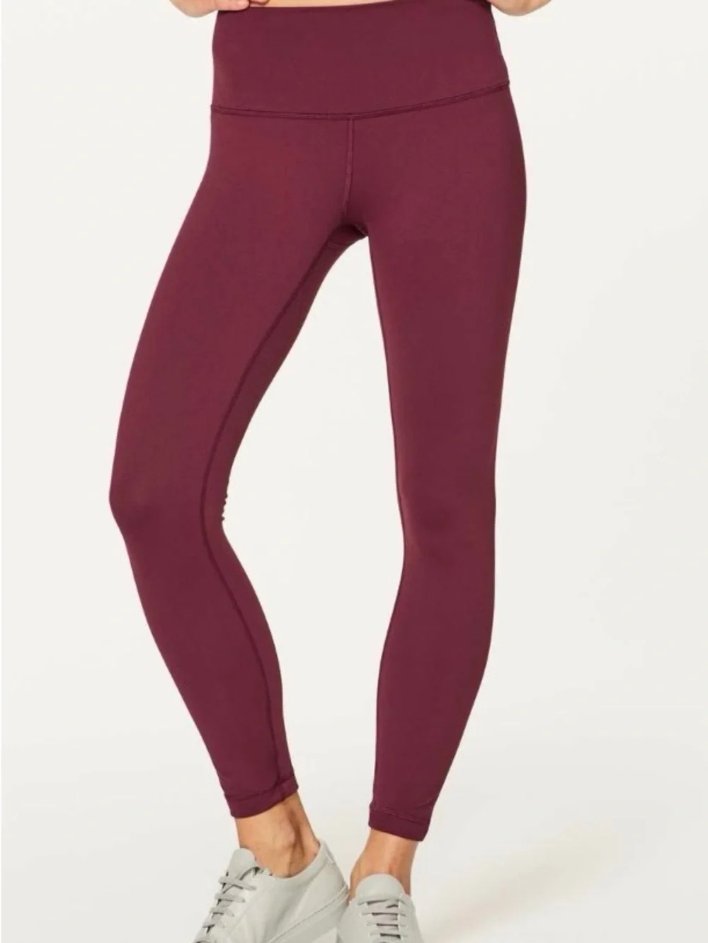 EUC Lululemon deep rouge Wunder Under High-Rise Leggings size 4